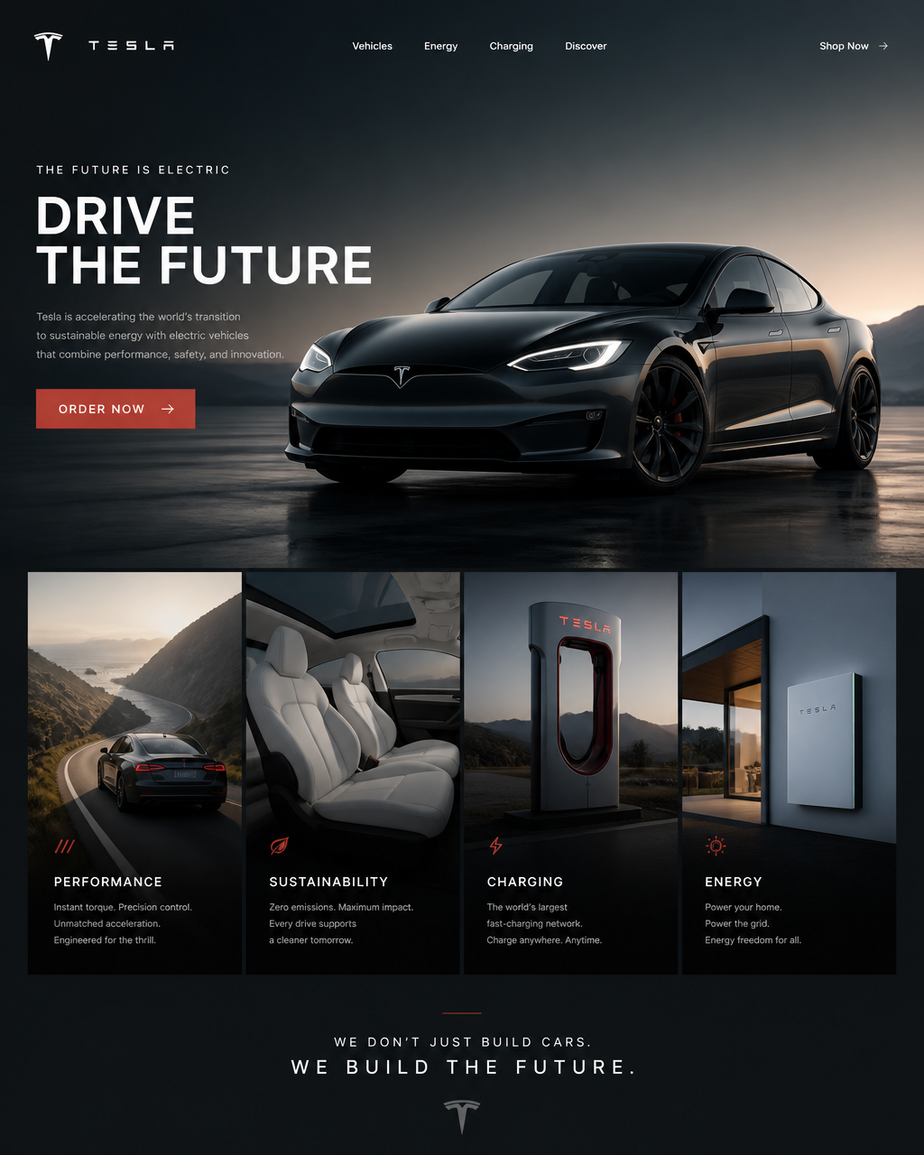 Design a high-end, cinematic landing page website concept for the brand [BRAND N…؛ پرامپت فارسی برای ساخت عکس با هوش مصنوعی