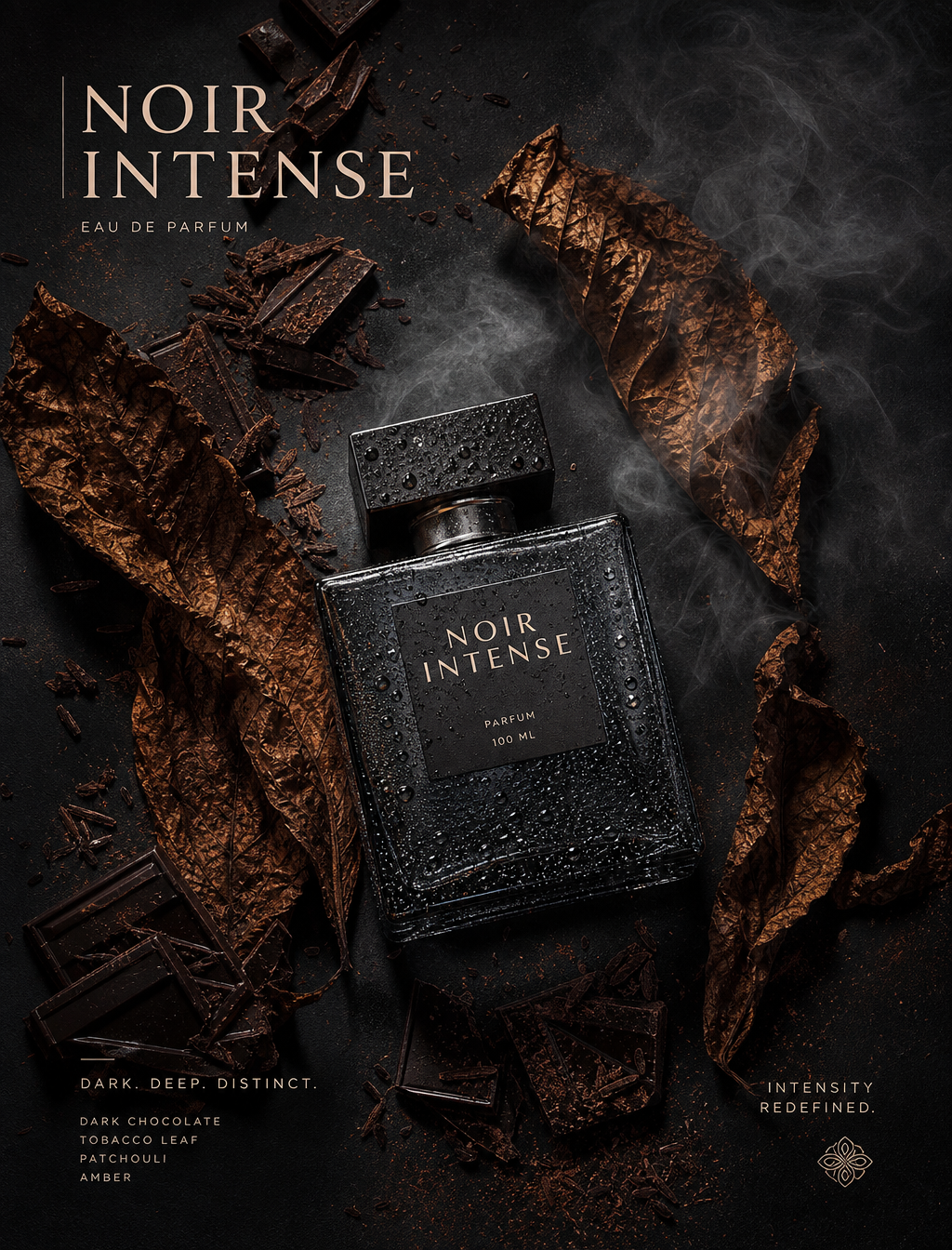 Subject & action A premium glass perfume bottle centered in a minimalist editori…؛ عکس ساخته‌شده با هوش مصنوعی و پرامپت فارسی در Axeto