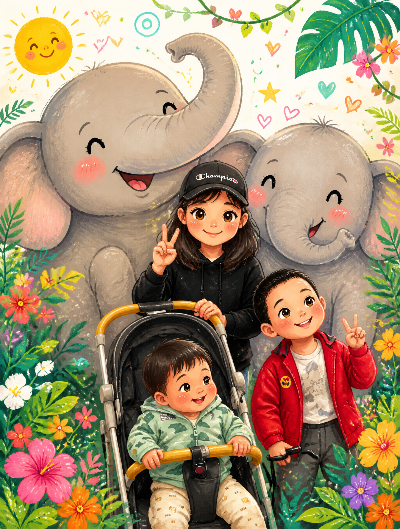 Transform the uploaded photo into a whimsical children's storybook illustration …؛ پرامپت فارسی برای ساخت عکس با هوش مصنوعی