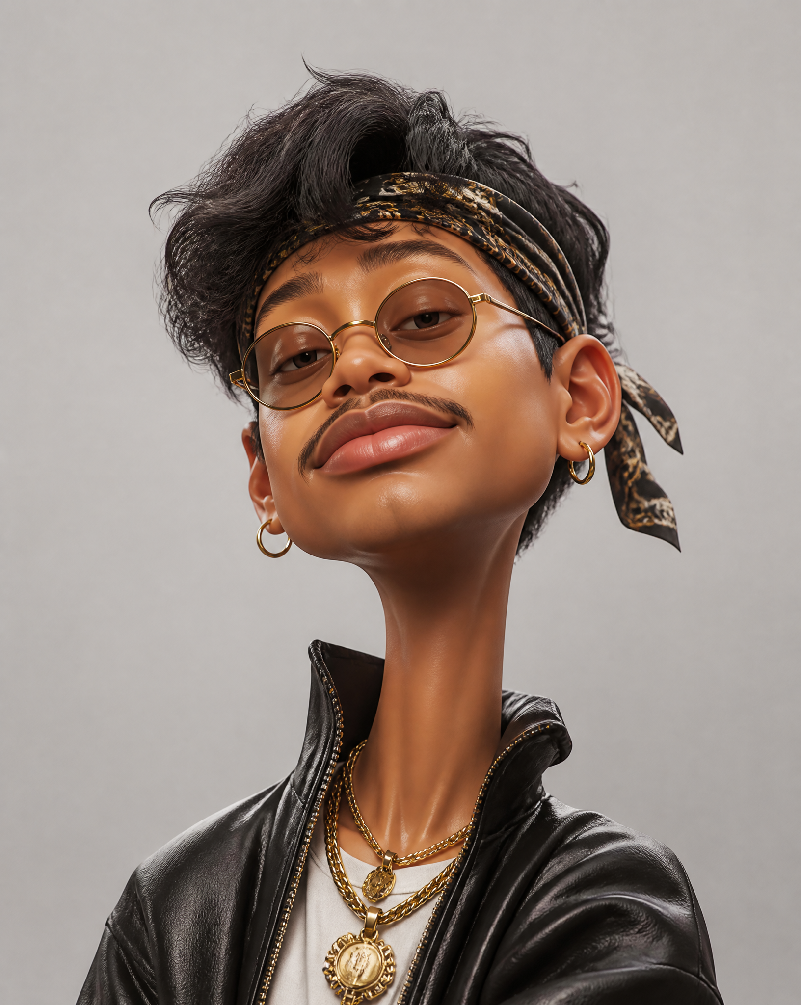 Create an exaggerated stylized 3D caricature character portrait with strong inte...؛ محتوای مرتبط هوش مصنوعی در Axeto