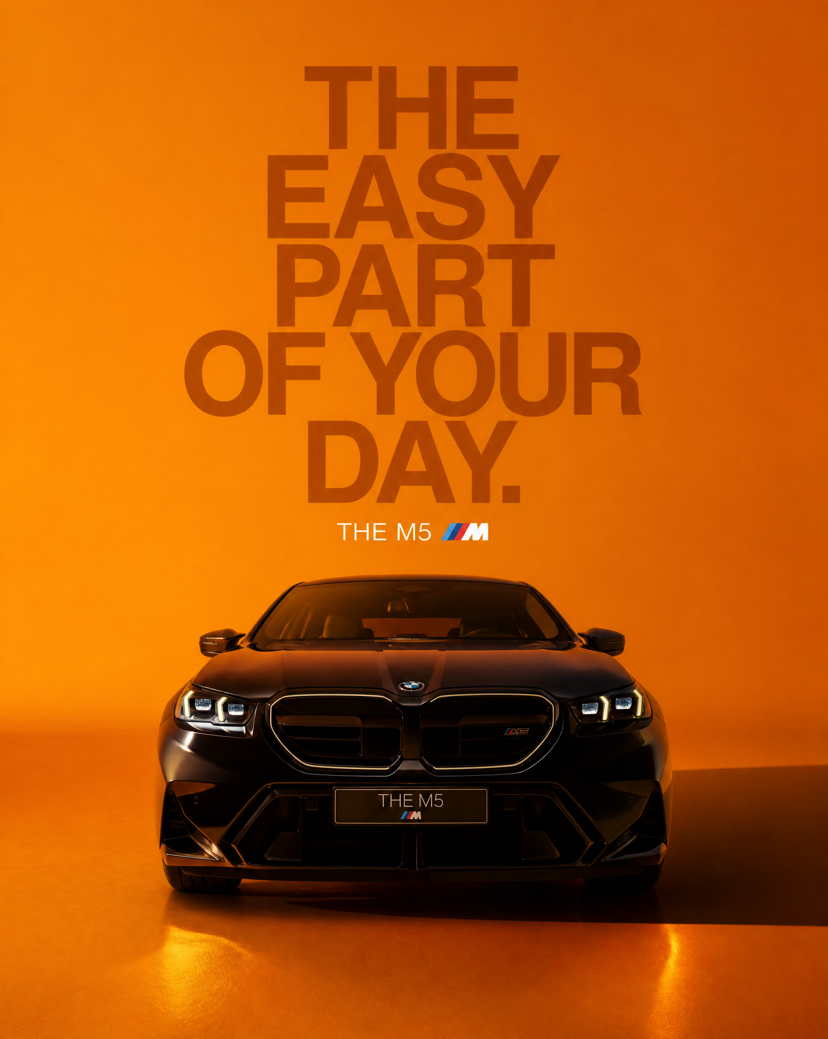 Create an ultra-premium conceptual automotive campaign poster for BMW M5. Portra…؛ پرامپت فارسی برای ساخت عکس با هوش مصنوعی