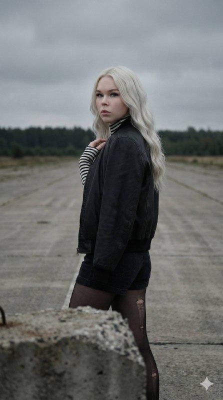 Hyper-realistic fashion shot, extreme over-the-shoulder angle, cropped at the ch…