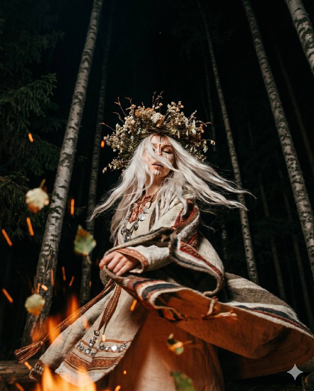 Ultra-realistic cinematic fashion photography, suspenseful dark folklore theme. …