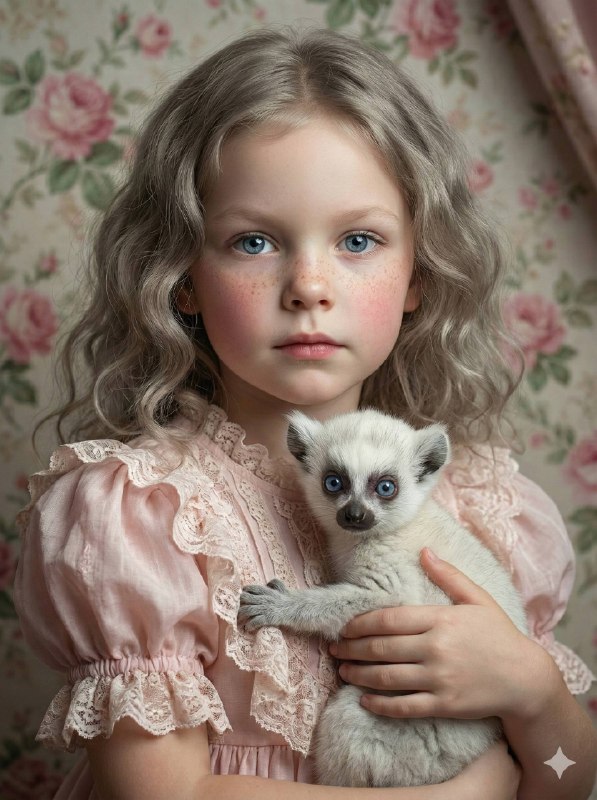 A hyper-realistic close up portrait of girl (do not change or distort facial fea…