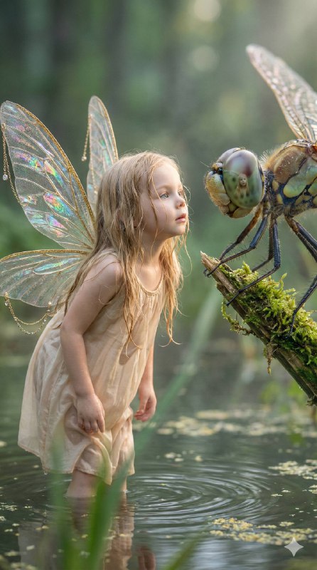 Ultra-realistic macro fantasy photograph.An close-up cinematic shot of a tiny fa…